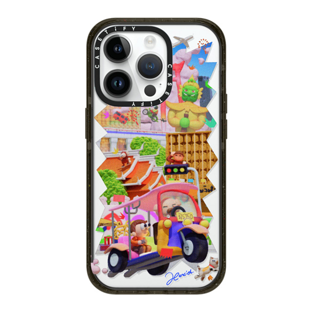 SHART21 x CASETiFY iPhone 14 Pro ケース ブラック インパクトケース MagSafe対応 The Colors of Bangkok