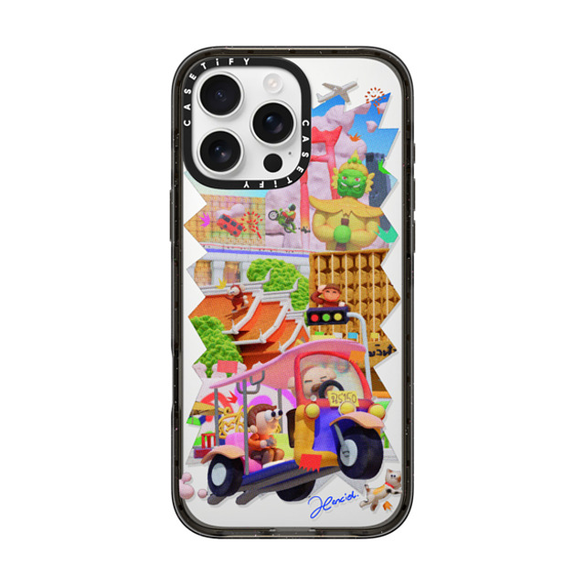 SHART21 x CASETiFY iPhone 16 Pro Max ケース ブラック インパクトケース MagSafe対応 The Colors of Bangkok