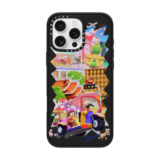 SHART21 x CASETiFY iPhone 16 Pro Max ケース マットブラック インパクトケース MagSafe対応 The Colors of Bangkok