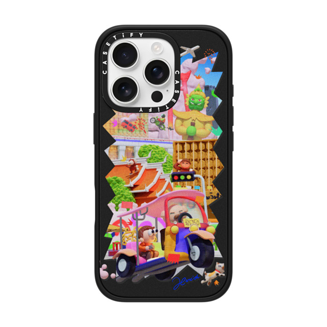 SHART21 x CASETiFY iPhone 16 Pro ケース マットブラック インパクトケース MagSafe対応 The Colors of Bangkok