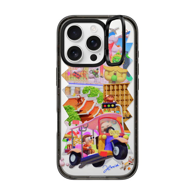 SHART21 x CASETiFY iPhone 16 Pro ケース ブラック インパクトリングスタンドケース MagSafe対応 The Colors of Bangkok