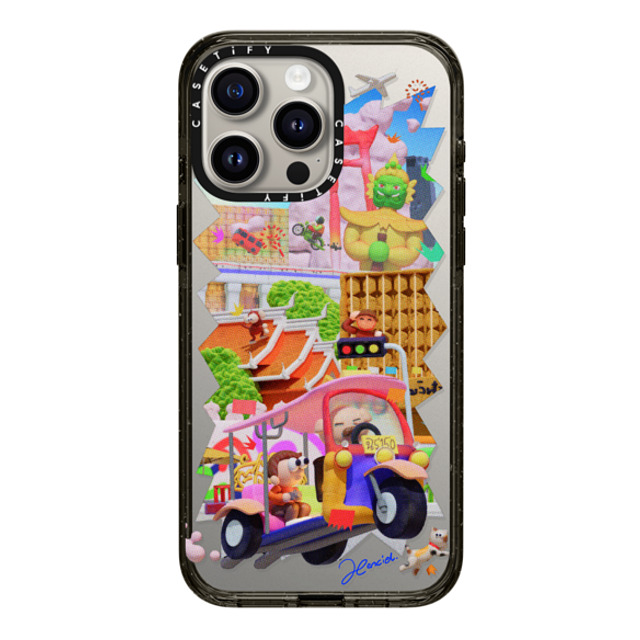 SHART21 x CASETiFY iPhone 15 Pro Max ケース ブラック インパクトケース The Colors of Bangkok