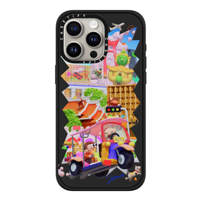 SHART21 x CASETiFY iPhone 15 Pro Max ケース マットブラック インパクトケース MagSafe対応 The Colors of Bangkok