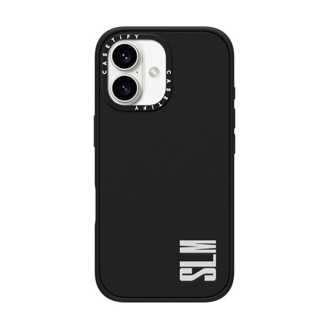 CASETiFY iPhone 16 Case Matte Black Impact Case MagSafe Compatible Custom Case - slm CASETiFY iPhone 16 Case Matte Black Impact Case MagSafe Compatible Custom Case - slm