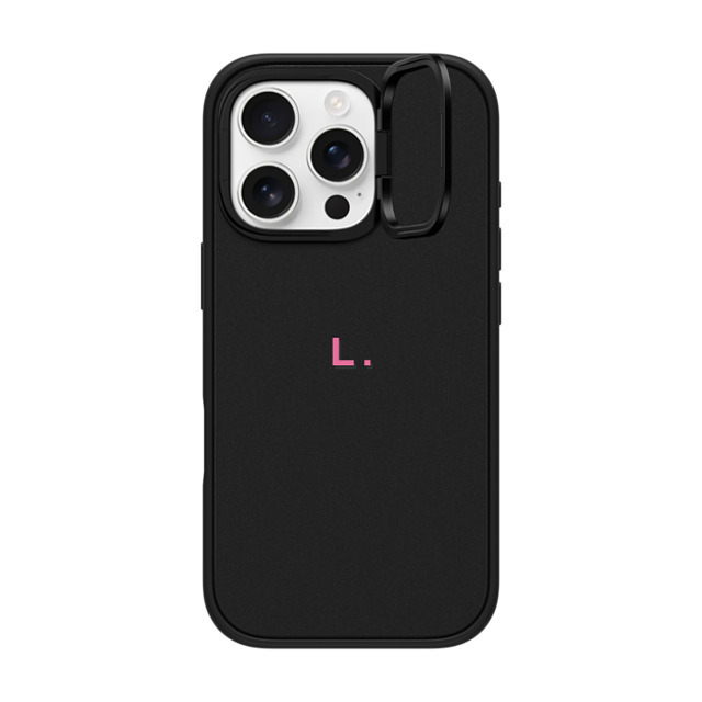 CASETiFY iPhone 16 Pro ケース マットブラック インパクトリングスタンドケース MagSafe対応 Custom Case - L.