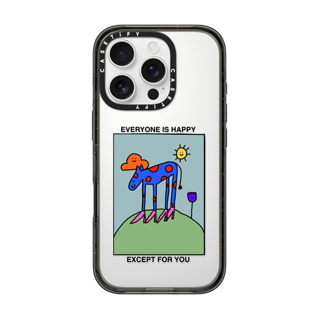 shuturp x CASETiFY iPhone 16 Pro ケース ブラック インパクトケース Everyone is Happy Father's Day shuturp x CASETiFY iPhone 16 Pro ケース ブラック インパクトケース Everyone is Happy Father's Day
