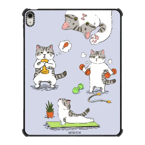 iPad Air 13-inch (M2/M3) - Bean The Cat Fitness Ipad Case