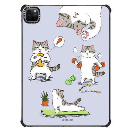 iPad Pro 11-inch (3rd/4th gen) - Bean The Cat Fitness Ipad Case