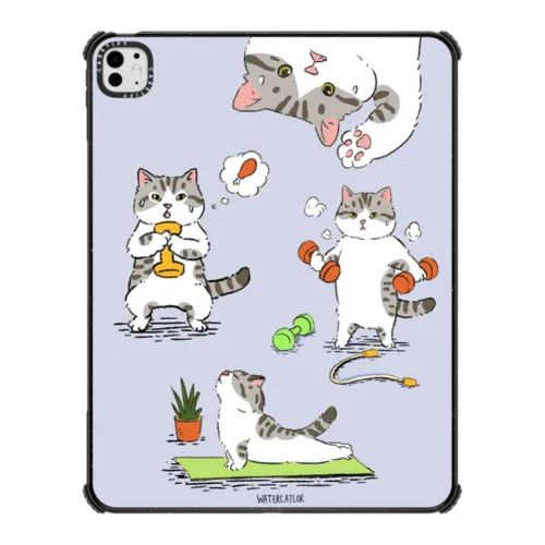 iPad Pro 13-inch (M4/M5) - Bean The Cat Fitness Ipad Case
