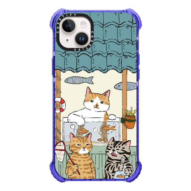 Watercatlor x CASETiFY iPhone 14 Plus ケース Peri Purple ウルトラ インパクトケース MagSafe 対応 Cats Fish Store Mother's Day Watercatlor x CASETiFY iPhone 14 Plus ケース Peri Purple ウルトラ インパクトケース MagSafe 対応 Cats Fish Store Mother's Day