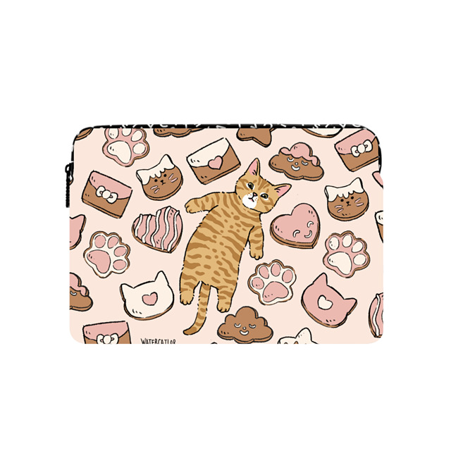 Watercatlor x CASETiFY Laptop Sleeve - Large (16-inch) マルチカラー MacBook スリーブ Cats Cookie Love