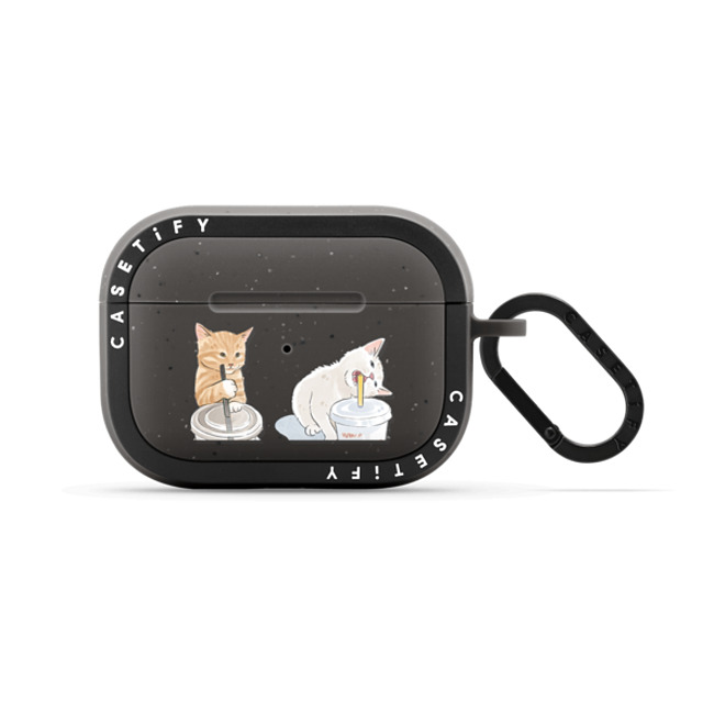Watercatlor x CASETiFY AirPods Pro Cat,Animal Matte Charcoal バウンス ケース coffee cat and cola cat AirPods Case Back to School Watercatlor x CASETiFY AirPods Pro Cat,Animal Matte Charcoal バウンス ケース coffee cat and cola cat AirPods Case Back to School