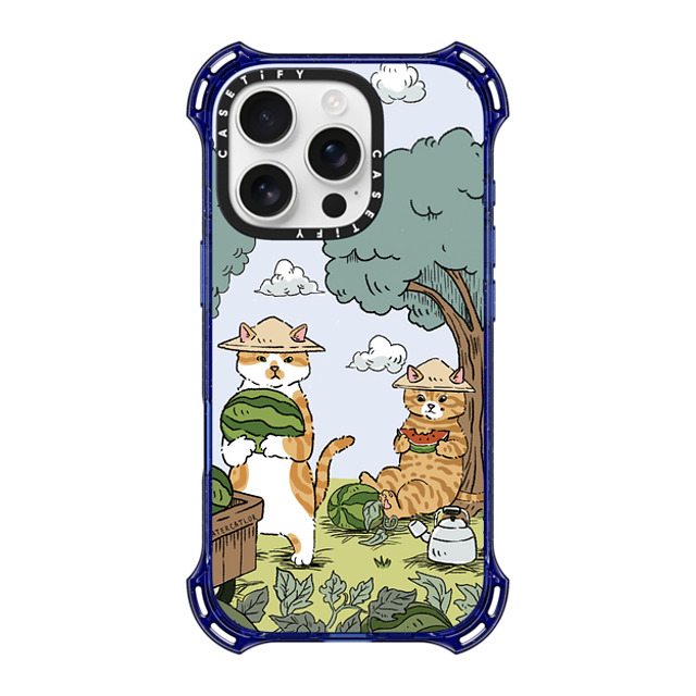 Watercatlor x CASETiFY iPhone 16 Pro Case コバルトブルー バウンスケース FARMER CAT Watercatlor x CASETiFY iPhone 16 Pro Case コバルトブルー バウンスケース FARMER CAT