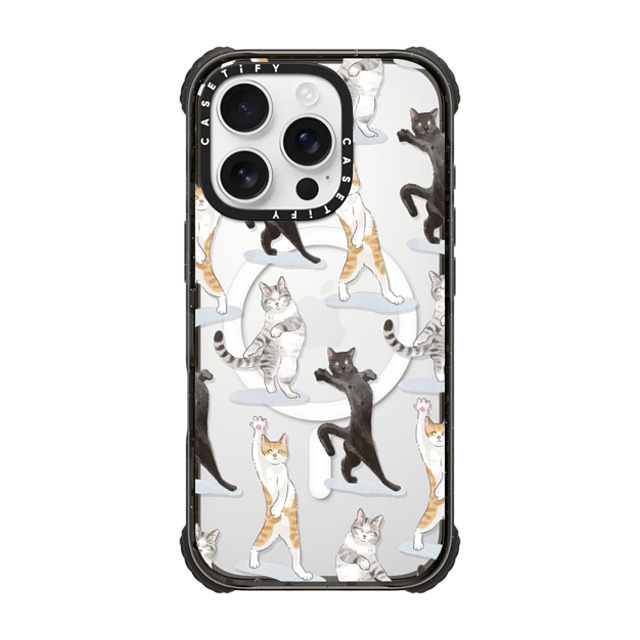 Watercatlor x CASETiFY iPhone 16 Pro Case Sticker,Cat Black ウルトラ インパクトケース MagSafe 対応 PARTY CATS Back to School Watercatlor x CASETiFY iPhone 16 Pro Case Sticker,Cat Black ウルトラ インパクトケース MagSafe 対応 PARTY CATS Back to School