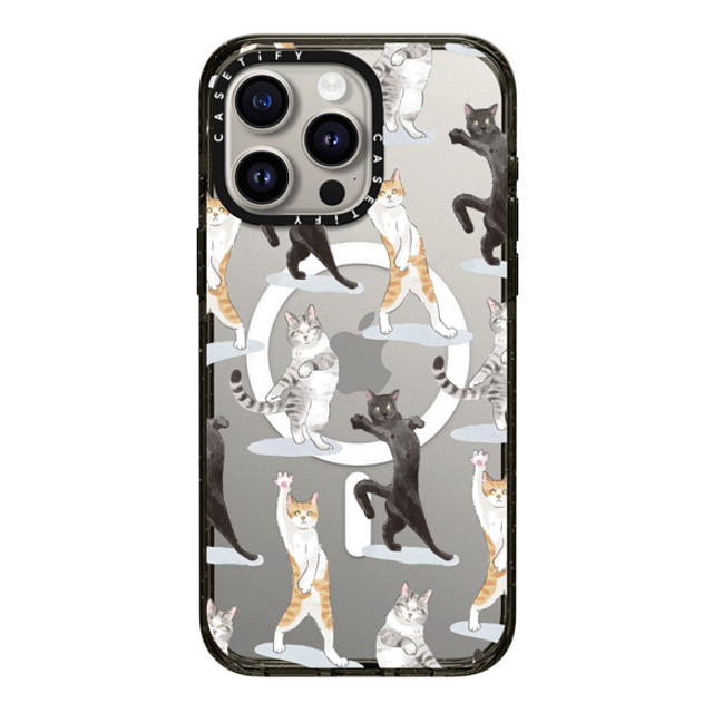 Watercatlor x CASETiFY iPhone 15 Pro Max Case Sticker,Cat Black Impact Case MagSafe Compatible PARTY CATS Back to School Watercatlor x CASETiFY iPhone 15 Pro Max Case Sticker,Cat Black Impact Case MagSafe Compatible PARTY CATS Back to School