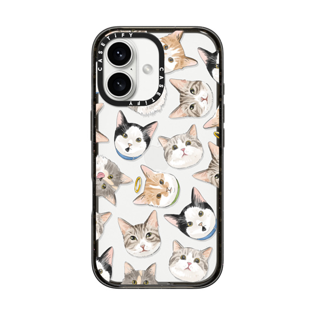 Watercatlor x CASETiFY iPhone 16 Case Sticker,Cat Black Impact Case Jellybeans cat by Watercatlor Mother's Day Watercatlor x CASETiFY iPhone 16 Case Sticker,Cat Black Impact Case Jellybeans cat by Watercatlor Mother's Day