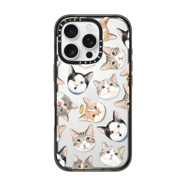Watercatlor x CASETiFY iPhone 16 Pro Case Sticker,Cat Black Impact Case Jellybeans cat by Watercatlor Mother's Day Watercatlor x CASETiFY iPhone 16 Pro Case Sticker,Cat Black Impact Case Jellybeans cat by Watercatlor Mother's Day