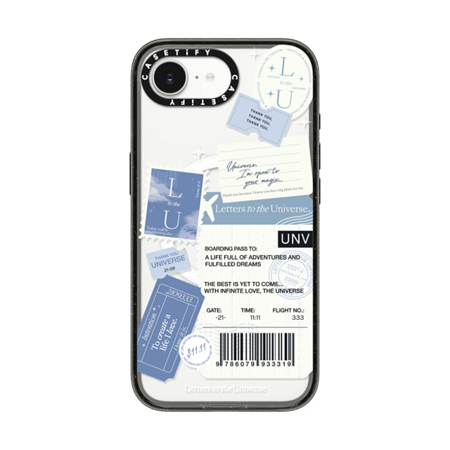 CASETiFY iPhone 16e Case Black Impact Case MagSafe Compatible Boarding Pass - Universe I'm Open to your Magic evelyn cornejo stephanie rodriguez Back to School CASETiFY iPhone 16e Case Black Impact Case MagSafe Compatible Boarding Pass - Universe I'm Open to your Magic evelyn cornejo stephanie rodriguez Back to School