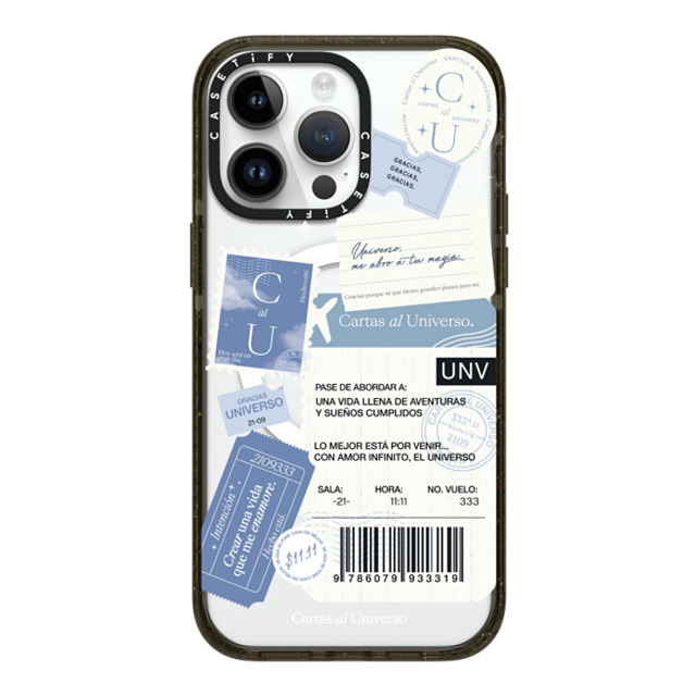 CASETiFY iPhone 14 Pro Max ケース ブラック インパクトケース MagSafe対応 Pase de Abordar - Universo me Abro a tu Magia evelyn cornejo stephanie rodriguez