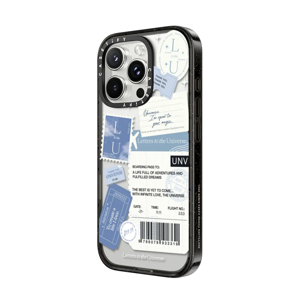 Impact iPhone 16 Pro Case - Boarding Pass - Universe I'm Open to your Magic