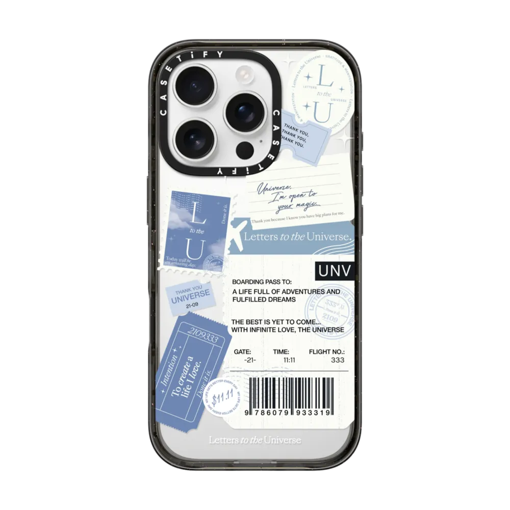 Impact iPhone 16 Pro Case - Boarding Pass - Universe I'm Open to your Magic