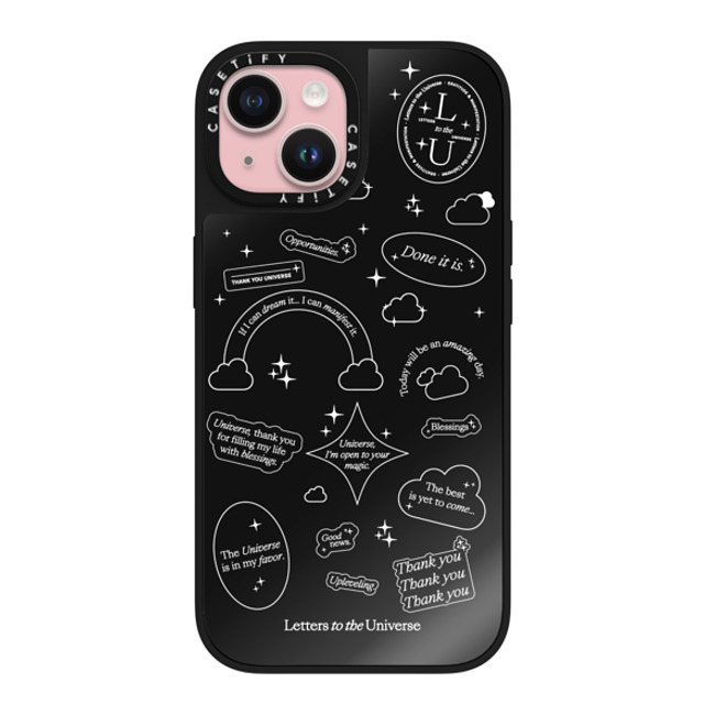 CASETiFY iPhone 15 ケース Black on Black ミラーケース MagSafe対応 Stickers - Universe I'm Open to Your Magic evelyn cornejo stephanie rodriguez Father's Day CASETiFY iPhone 15 ケース Black on Black ミラーケース MagSafe対応 Stickers - Universe I'm Open to Your Magic evelyn cornejo stephanie rodriguez Father's Day
