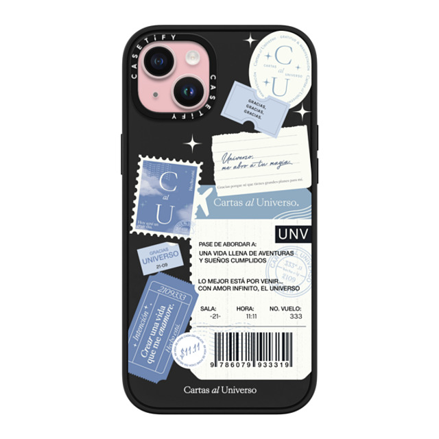 CASETiFY iPhone 15 Plus Case Matte Black Impact Case Pase de Abordar - Universo me Abro a tu Magia evelyn cornejo stephanie rodriguez Back to School CASETiFY iPhone 15 Plus Case Matte Black Impact Case Pase de Abordar - Universo me Abro a tu Magia evelyn cornejo stephanie rodriguez Back to School