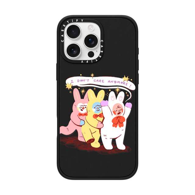 Apple Cheeks x CASETiFY iPhone 16 Pro Max Case Fruit,Cartoon Matte Black Impact Case MagSafe Compatible Nonchalant Bunnies Back to School Apple Cheeks x CASETiFY iPhone 16 Pro Max Case Fruit,Cartoon Matte Black Impact Case MagSafe Compatible Nonchalant Bunnies Back to School