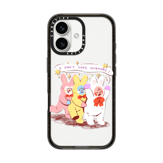 Apple Cheeks x CASETiFY iPhone 16 Case Fruit,Cartoon Black インパクトケース Nonchalant Bunnies Back to School Apple Cheeks x CASETiFY iPhone 16 Case Fruit,Cartoon Black インパクトケース Nonchalant Bunnies Back to School