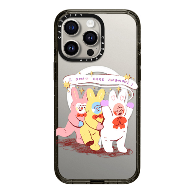 Apple Cheeks x CASETiFY iPhone 15 Pro Max Case Fruit,Cartoon Black Impact Case MagSafe Compatible Nonchalant Bunnies Back to School Apple Cheeks x CASETiFY iPhone 15 Pro Max Case Fruit,Cartoon Black Impact Case MagSafe Compatible Nonchalant Bunnies Back to School