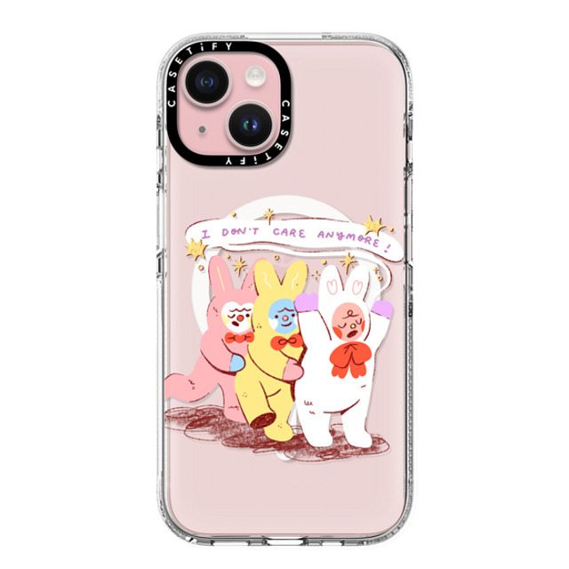 Apple Cheeks x CASETiFY iPhone 15 Case Fruit,Cartoon クリア クリア ケース MagSafe対応 Nonchalant Bunnies Back to School Apple Cheeks x CASETiFY iPhone 15 Case Fruit,Cartoon クリア クリア ケース MagSafe対応 Nonchalant Bunnies Back to School