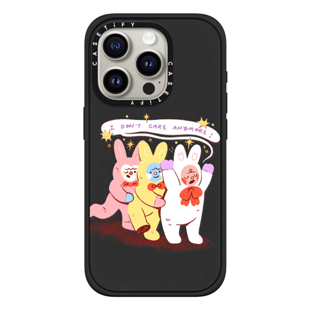 Apple Cheeks x CASETiFY iPhone 15 Pro Case Fruit,Cartoon Matte Black Impact Case MagSafe Compatible Nonchalant Bunnies Back to School Apple Cheeks x CASETiFY iPhone 15 Pro Case Fruit,Cartoon Matte Black Impact Case MagSafe Compatible Nonchalant Bunnies Back to School