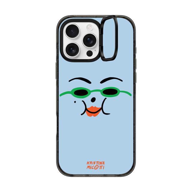 Kristina Micotti x CASETiFY iPhone 16 Pro Max Case Cartoon Black インパクトリングスタンドケース MagSafe対応 Blue Sassy by Kristina Micotti Back to School Kristina Micotti x CASETiFY iPhone 16 Pro Max Case Cartoon Black インパクトリングスタンドケース MagSafe対応 Blue Sassy by Kristina Micotti Back to School