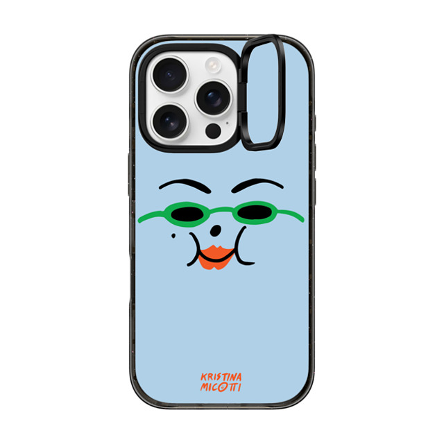 Kristina Micotti x CASETiFY iPhone 16 Pro Case Cartoon Black インパクトリングスタンドケース MagSafe対応 Blue Sassy by Kristina Micotti Back to School Kristina Micotti x CASETiFY iPhone 16 Pro Case Cartoon Black インパクトリングスタンドケース MagSafe対応 Blue Sassy by Kristina Micotti Back to School