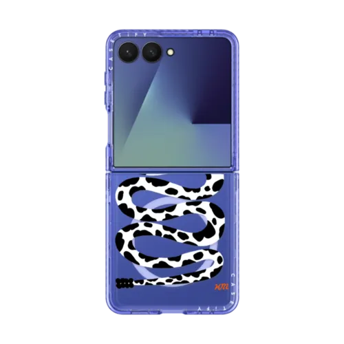 Galaxy Z Flip7 - Cow Print Snake by Kristina Micotti