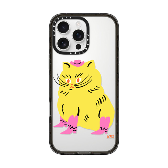 Kristina Micotti x CASETiFY iPhone 16 Pro Max Case Cat,Animal ブラック インパクトケース Cowboy Kitten by Kristina Micotti Mother's Day Kristina Micotti x CASETiFY iPhone 16 Pro Max Case Cat,Animal ブラック インパクトケース Cowboy Kitten by Kristina Micotti Mother's Day