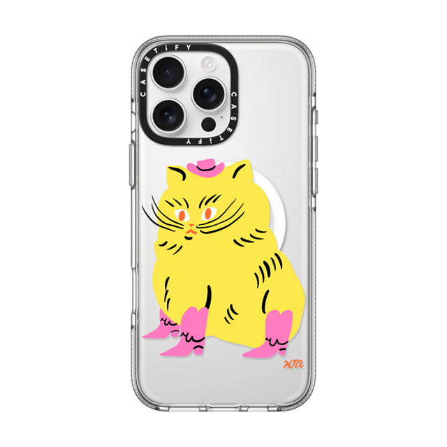 Kristina Micotti x CASETiFY iPhone 16 Pro Max Case Cat,Animal Clear Clear Case MagSafe Compatible Cowboy Kitten by Kristina Micotti Father's Day Kristina Micotti x CASETiFY iPhone 16 Pro Max Case Cat,Animal Clear Clear Case MagSafe Compatible Cowboy Kitten by Kristina Micotti Father's Day