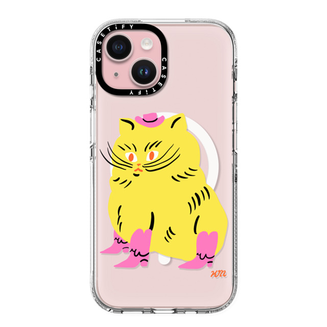 Kristina Micotti x CASETiFY iPhone 15 ケース Cat,Animal クリア クリア ケース MagSafe対応 Cowboy Kitten by Kristina Micotti Mother's Day Kristina Micotti x CASETiFY iPhone 15 ケース Cat,Animal クリア クリア ケース MagSafe対応 Cowboy Kitten by Kristina Micotti Mother's Day