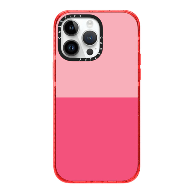 The House That Lars Built x CASETiFY iPhone 14 Pro Max Case Pattern,Abstract レッド インパクトケース Two Toned Pink Color Block Mother's Day The House That Lars Built x CASETiFY iPhone 14 Pro Max Case Pattern,Abstract レッド インパクトケース Two Toned Pink Color Block Mother's Day