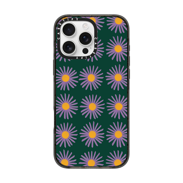 The House That Lars Built x CASETiFY iPhone 16 Pro Max ケース Summer,Floral ブラック インパクトケース MagSafe対応 Aster Father's Day The House That Lars Built x CASETiFY iPhone 16 Pro Max ケース Summer,Floral ブラック インパクトケース MagSafe対応 Aster Father's Day