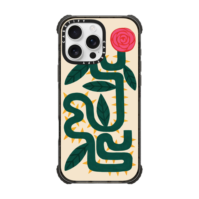 The House That Lars Built x CASETiFY iPhone 16 Pro Max ケース Summer,Floral ブラック ウルトラ インパクトケース MagSafe 対応 Rose Mother's Day The House That Lars Built x CASETiFY iPhone 16 Pro Max ケース Summer,Floral ブラック ウルトラ インパクトケース MagSafe 対応 Rose Mother's Day