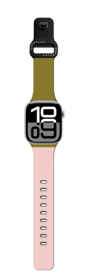 Apple Watch Series 10 (46mm) - Green and Pink Colorblock