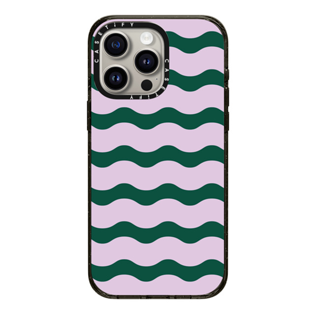 The House That Lars Built x CASETiFY iPhone 15 Pro Max Case Pattern,Abstract Black Impact Case MagSafe Compatible Lilac And Green Wavy Stripe Back to School The House That Lars Built x CASETiFY iPhone 15 Pro Max Case Pattern,Abstract Black Impact Case MagSafe Compatible Lilac And Green Wavy Stripe Back to School