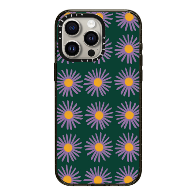 The House That Lars Built x CASETiFY iPhone 15 Pro Max ケース Summer,Floral ブラック インパクトケース MagSafe対応 Aster Father's Day The House That Lars Built x CASETiFY iPhone 15 Pro Max ケース Summer,Floral ブラック インパクトケース MagSafe対応 Aster Father's Day