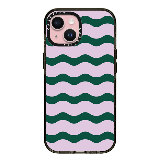 The House That Lars Built x CASETiFY iPhone 15 Case Pattern,Abstract Black Impact Case MagSafe Compatible Lilac And Green Wavy Stripe Mother's Day The House That Lars Built x CASETiFY iPhone 15 Case Pattern,Abstract Black Impact Case MagSafe Compatible Lilac And Green Wavy Stripe Mother's Day