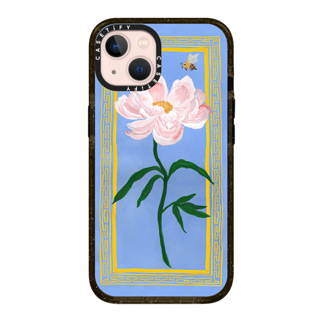 The House That Lars Built x CASETiFY iPhone 13 ケース ブラック インパクトケース Garden Peony