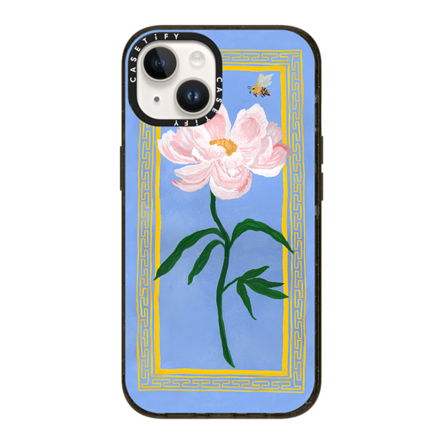 The House That Lars Built x CASETiFY iPhone 14 ケース ブラック インパクトケース Garden Peony