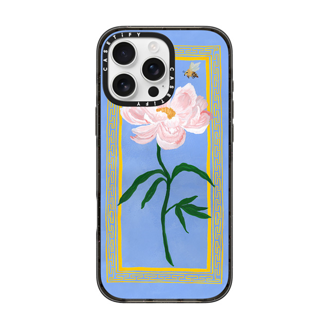 The House That Lars Built x CASETiFY iPhone 16 Pro Max ケース ブラック インパクトケース Garden Peony