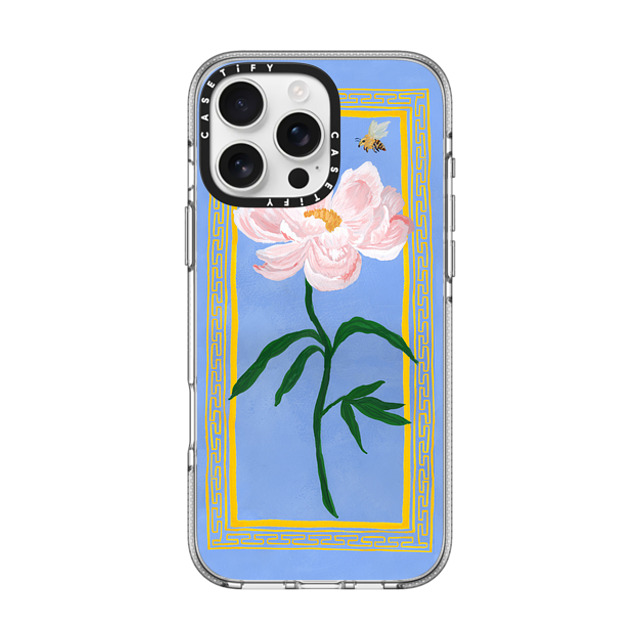 The House That Lars Built x CASETiFY iPhone 16 Pro Max ケース クリア クリア ケース MagSafe対応 Garden Peony