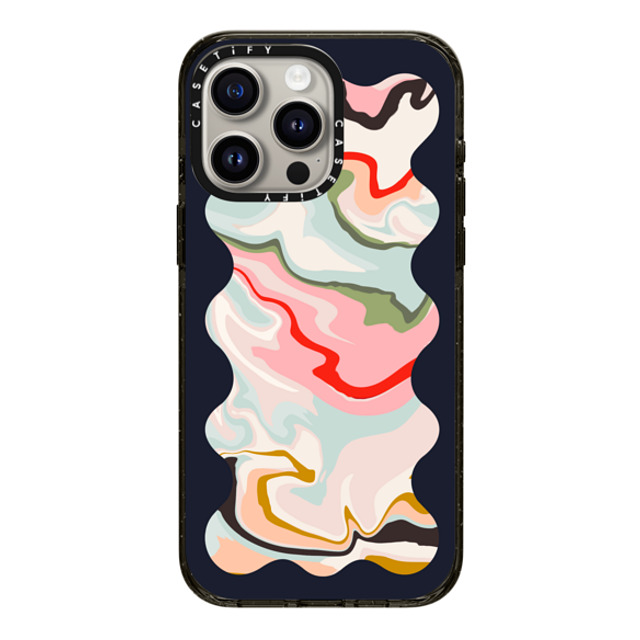 The House That Lars Built x CASETiFY iPhone 15 Pro Max Case Geometric,Fine Art Black Impact Case MagSafe Compatible Retro Rainbow with Black Wavy Border Mother's Day The House That Lars Built x CASETiFY iPhone 15 Pro Max Case Geometric,Fine Art Black Impact Case MagSafe Compatible Retro Rainbow with Black Wavy Border Mother's Day